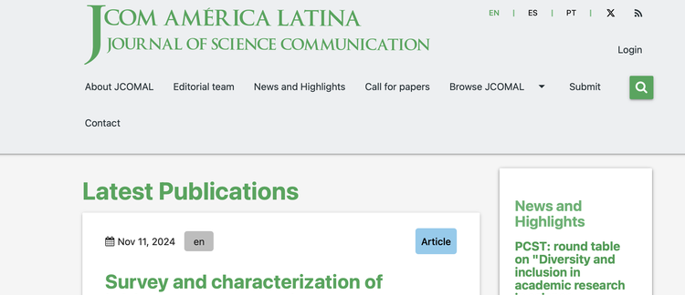 Casa de Oswaldo Cruz (Brazil) establishes a partnership with Journal of Science Communication América Latina